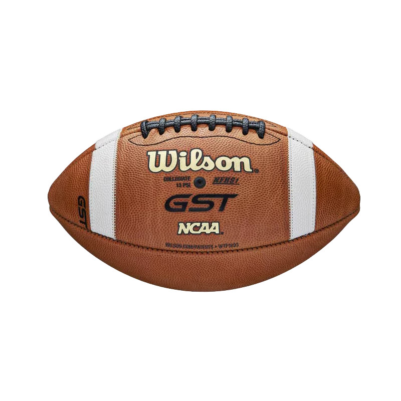 Wilson GST 1003 Ballon de Football Américain de Taille Officielle et Lacet Composite Marron