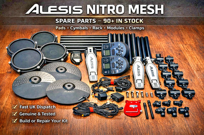 Alesis Nitro Mesh Schlagzeug Ersatzteile Auswahl - Rack Klemmen Arme Pads Becken Modul