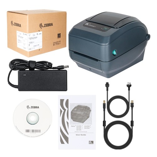 Zebra GX420t 203DPI USB Thermal Transfer Barcode Label Printer GX42-102410-000 - Picture 11 of 11