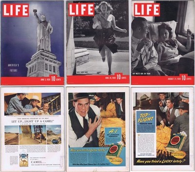 LIFE 1939 June 5, 26; August 21 Vintage US Mags Sehr schöne Ausgaben