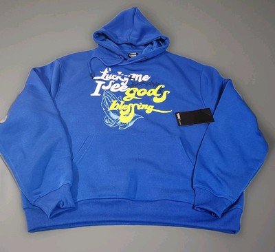 Genuine Brand Lucky Me I See God s Blessing Streetwear Hoodie Men's Size M NWT 