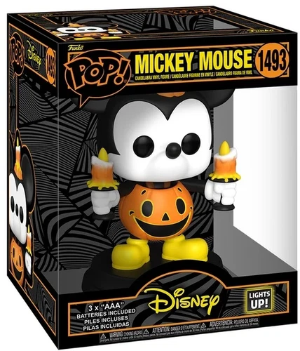 Mickey Mouse Pop Super 6" Disney SFX Light Up JackOLantern Vinyl Figure Collecti
