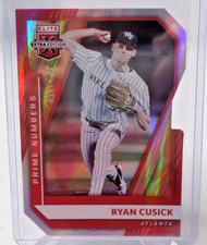2021 Elite Extra Edition Prime Numbers A Die Cut Ryan Cusick 26/135 Braves
