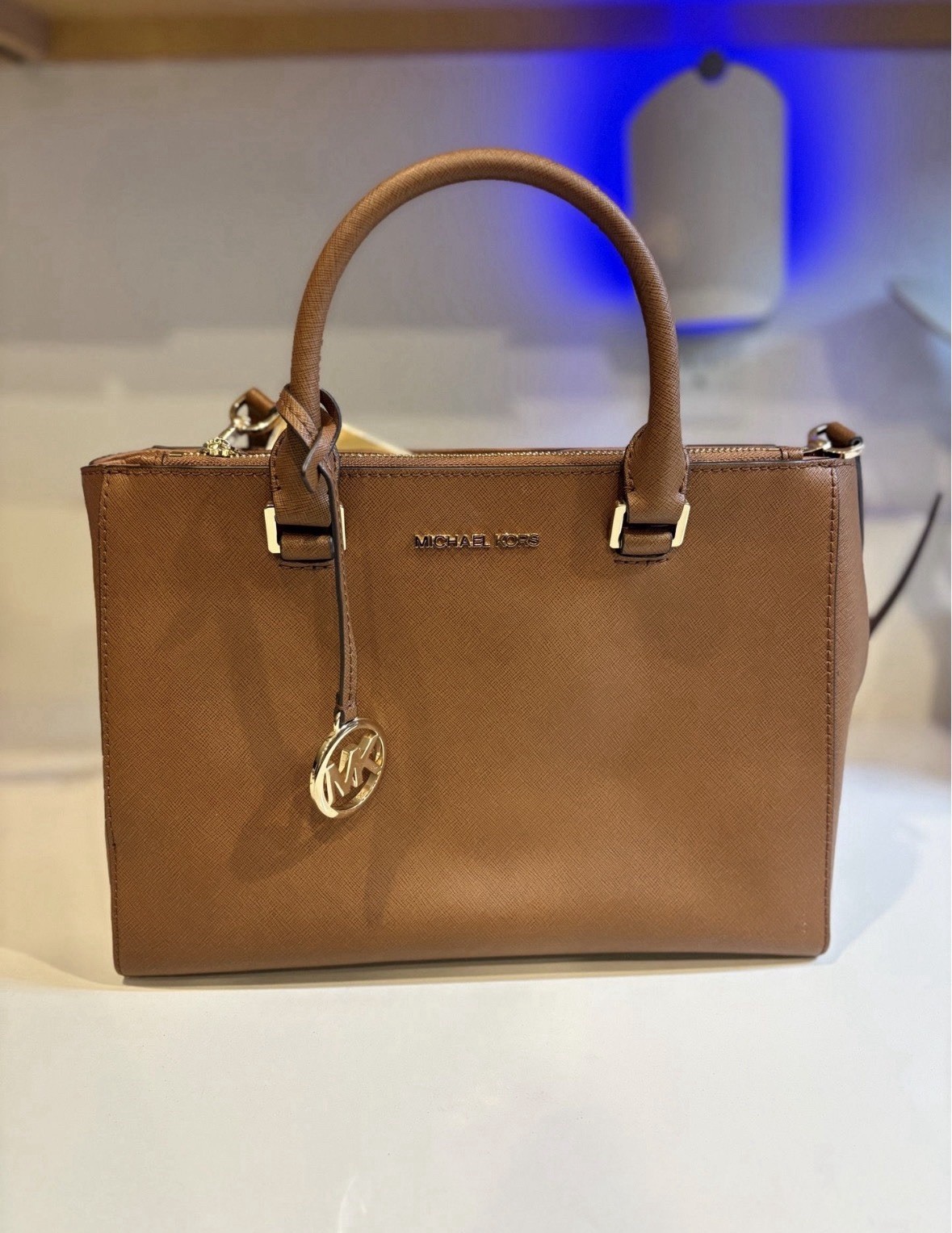 Michael Kors Women's Brown Leather Tote Bag