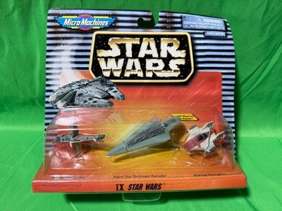1996 Micro Machines Star Wars IX B-Wing, Star Destroyer, and A-Wing