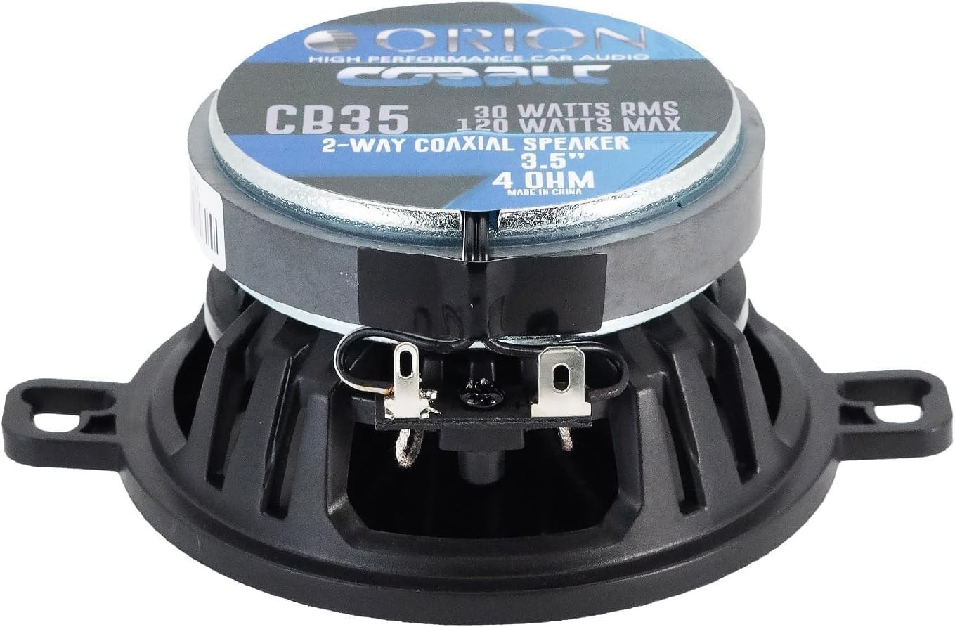 Orion Cobalt CB35 3.5&rdquo; 2-Way 120W MAX Full Range Coaxial Car Audio Speakers