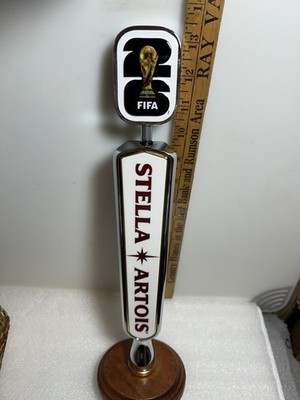STELLA ARTOIS PREMIUM FIFA WORLD CUP SOCCER Draft beer tap handle. BELGIUM 2026