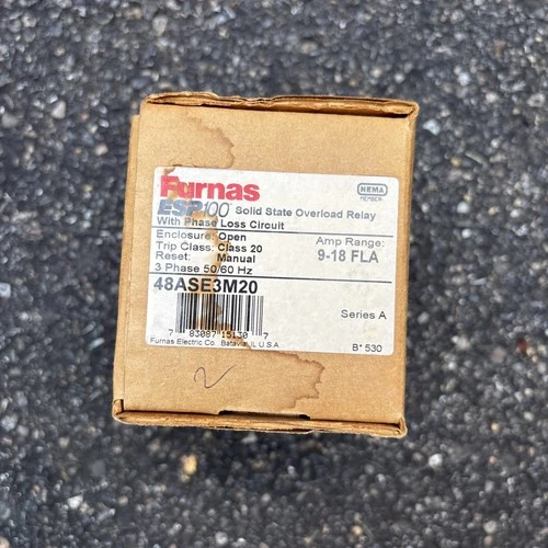 Siemens Furnas ESP100 Overload Relay phase loss circuit Trip 48ASE3M20