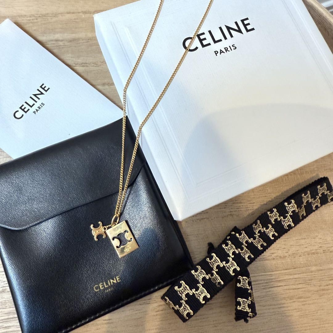 CELINE Separable Triomphe Interlock Short Chain J… - image 1
