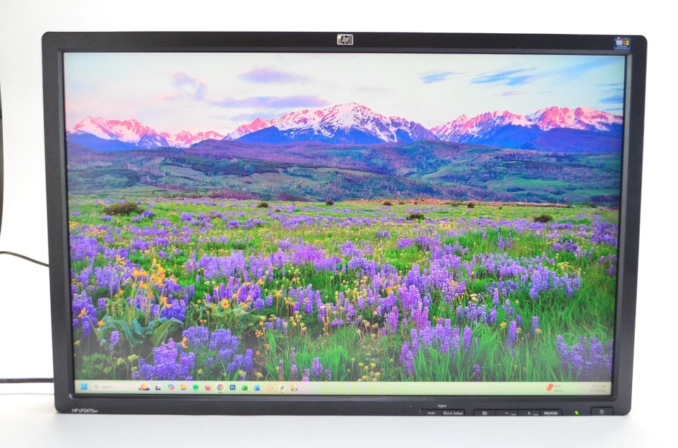 HP LP2475w 24" Widescreen LCD TFT 1920x1200 Monitor HDMI DPort DVI RCA No STAND - Image 2 of 4