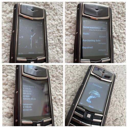 Vertu Ascent Ti Ferrari Nero Limited 2009 Genuine Mobile Phone Black Leather - Afbeelding 7 van 12