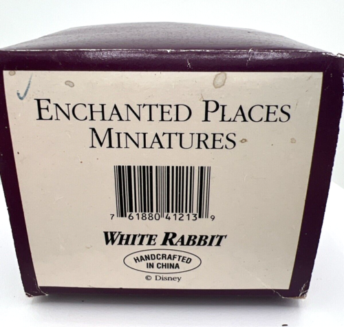 WDCC Walt Disney Enchanted Places White Rabbit Miniature W Box - Picture 9 of 15