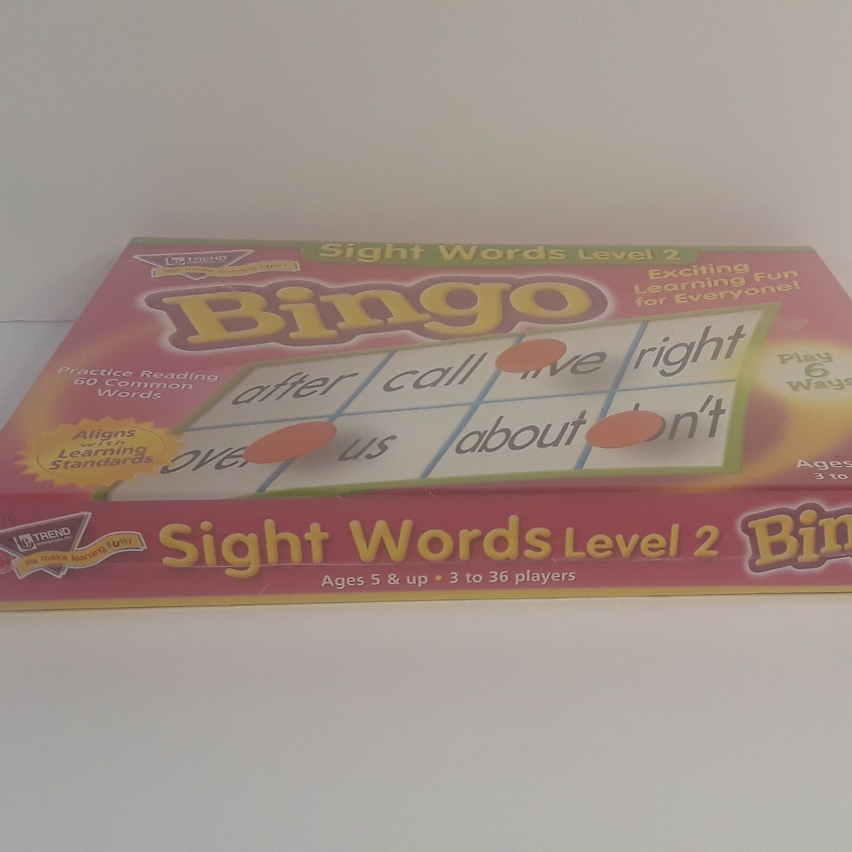 Trend Enterprises Inc Sight Words Level 2 Bingo Game Ages 5 & Up Reading | eBay Trend Enterprises Inc Sight Words Level 2 Bingo Game Ages 5 & Up Reading | eBay