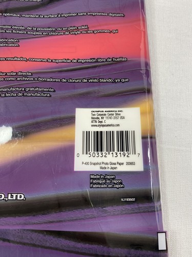 Olympus Camedia Digital High Speed Photo Quality Printer P-400 Gloss Paper 25 PC - Picture 8 of 9