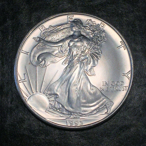 1993 Uncirculated American Silver Eagle US Mint Issue 1oz Silver #J317