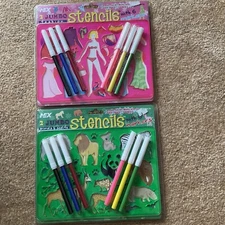 Two Sets Of Jumbo Stencils And Markers