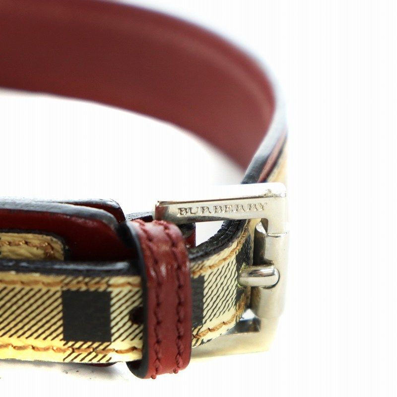 Burberry Nova Check Dog Collar & Leash Set 18.5