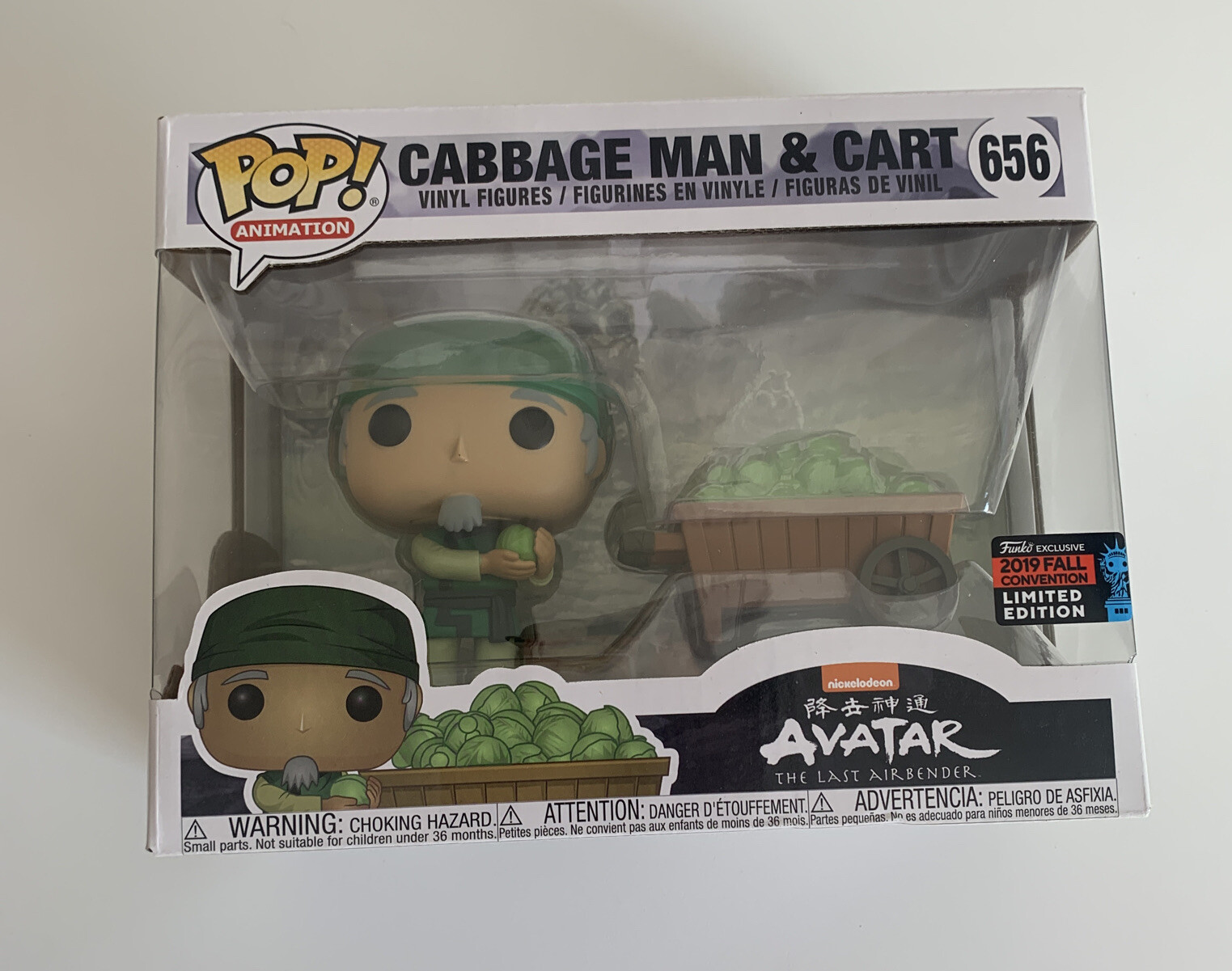 Funko Pop! Avatar: The Last Airbender: Cabbage Man &Amp; Cart Bobblehead