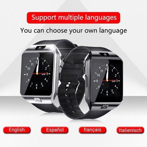 Bluetooth Smart Watch W/ Camera Waterproof Phone Mate for Android Samsung iPhone - Photo 10 sur 28