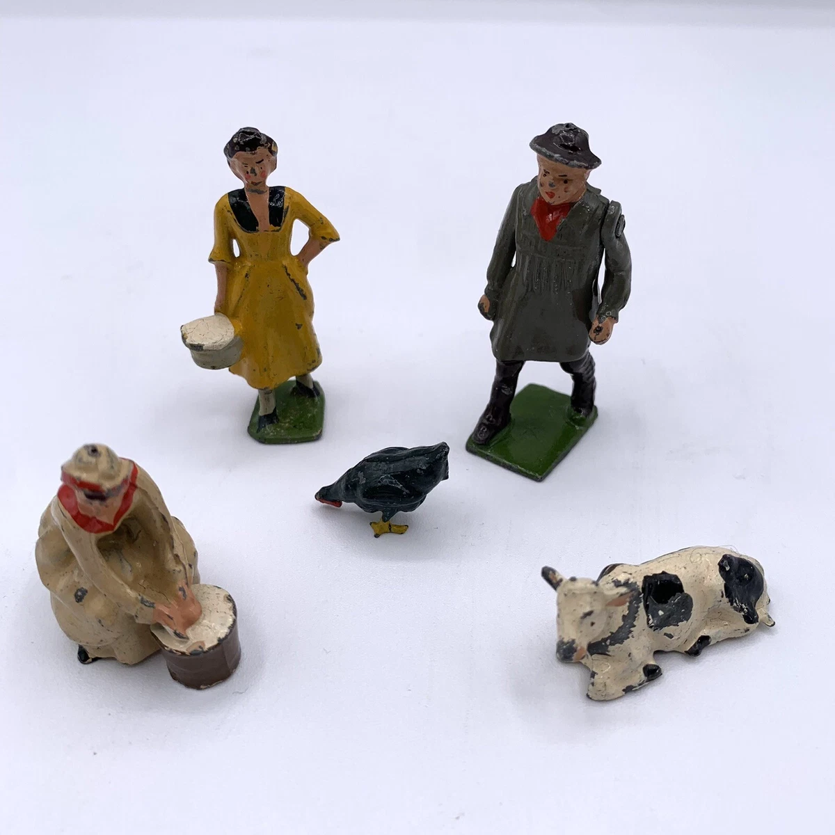 Lot Of 5 Britains Ltd. Lead Miniature Farm Figurines hge eBay