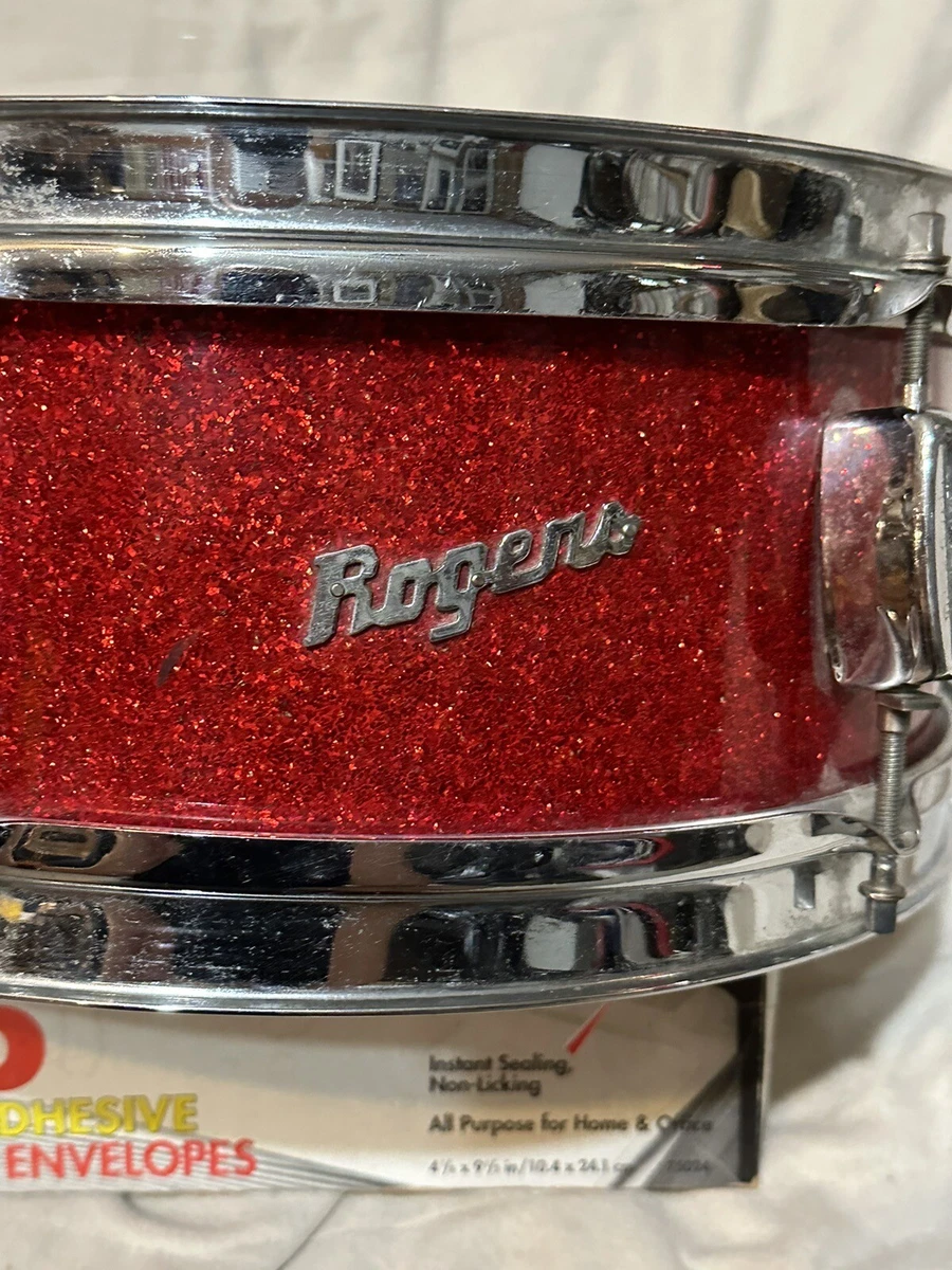 Red sparkle snare drum deals