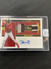 2023 Panini Three And Two Druw Jones Dual Patch Auto 3/15🔥⚾️🔥