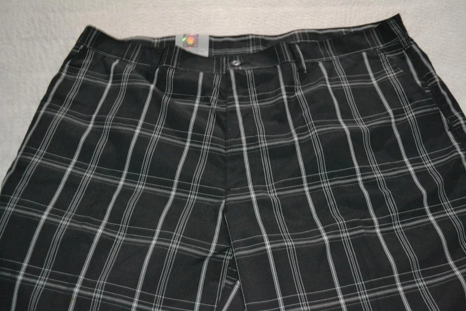 Pantalones Cortos de Golf 44596-a Champions Tour Rendimiento Negros a Cuadros Talla 42 Adultos Hombres NUEVO Foto 3 de 4