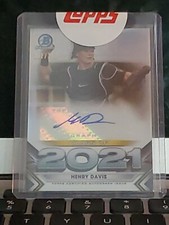 HENRY DAVIS 132/250 AUTOGRAPH ROOKIE 2021 1st Bowman Chrome Class of 2021Pirates