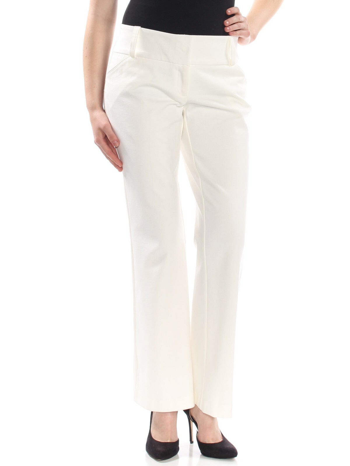 Alfani Women's Tummy Control Trouser Dress Pants - Size 8, Cloud Ivory  #6307 689439960118 | eBay