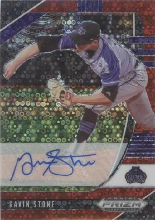 Red Donut Circle Prizm Autographs