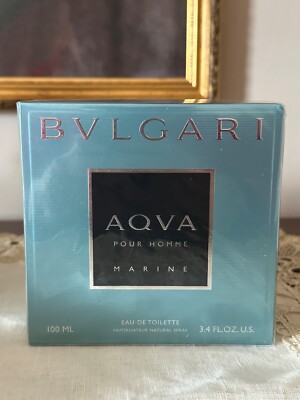 Bvlgari Aqva Pour Homme Marine 100 ml Eau de Toilette Natural Spray NUOVO SEALED