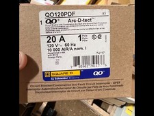 Square D QO120DPDF 20A 120V Circuit Breaker