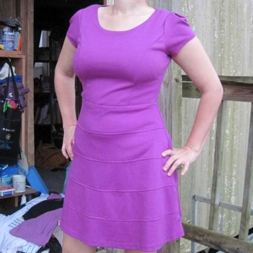 Magenta Pink BCX Girl 14 Dress Form Fitting Top Bands Bottom Inner Lining in Top - Picture 6 of 11
