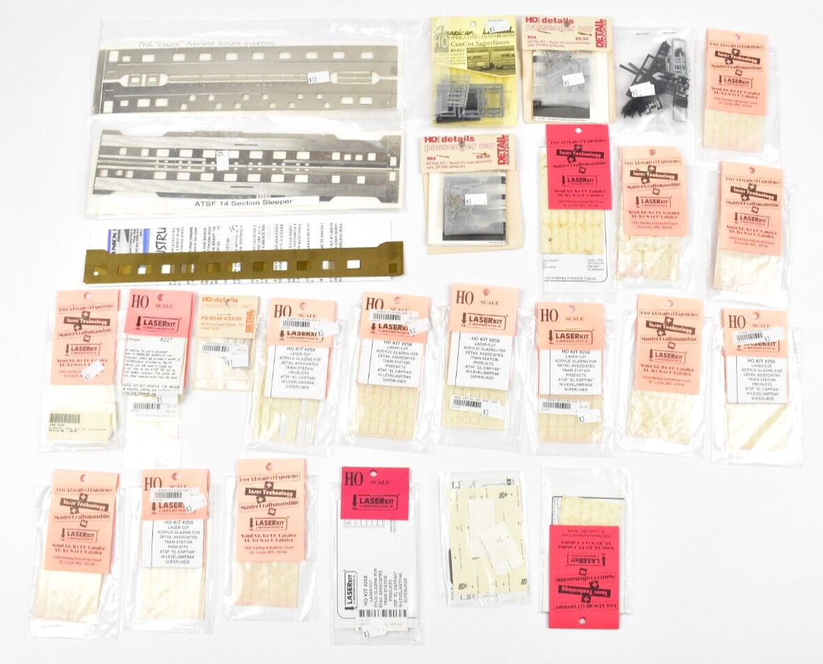 HO Misc. Passenger Car Detail Parts Various Manufacturers Lot ASIS SEE