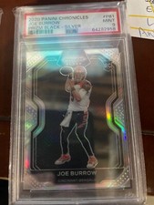JOE BURROW 2020 Chronicles Prizm Black PB1 Silver RC Rookie PSA 9