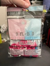 Unique Industries, 12" Gender Reveal Latex Balloons, DIY Party Decoration - Pack