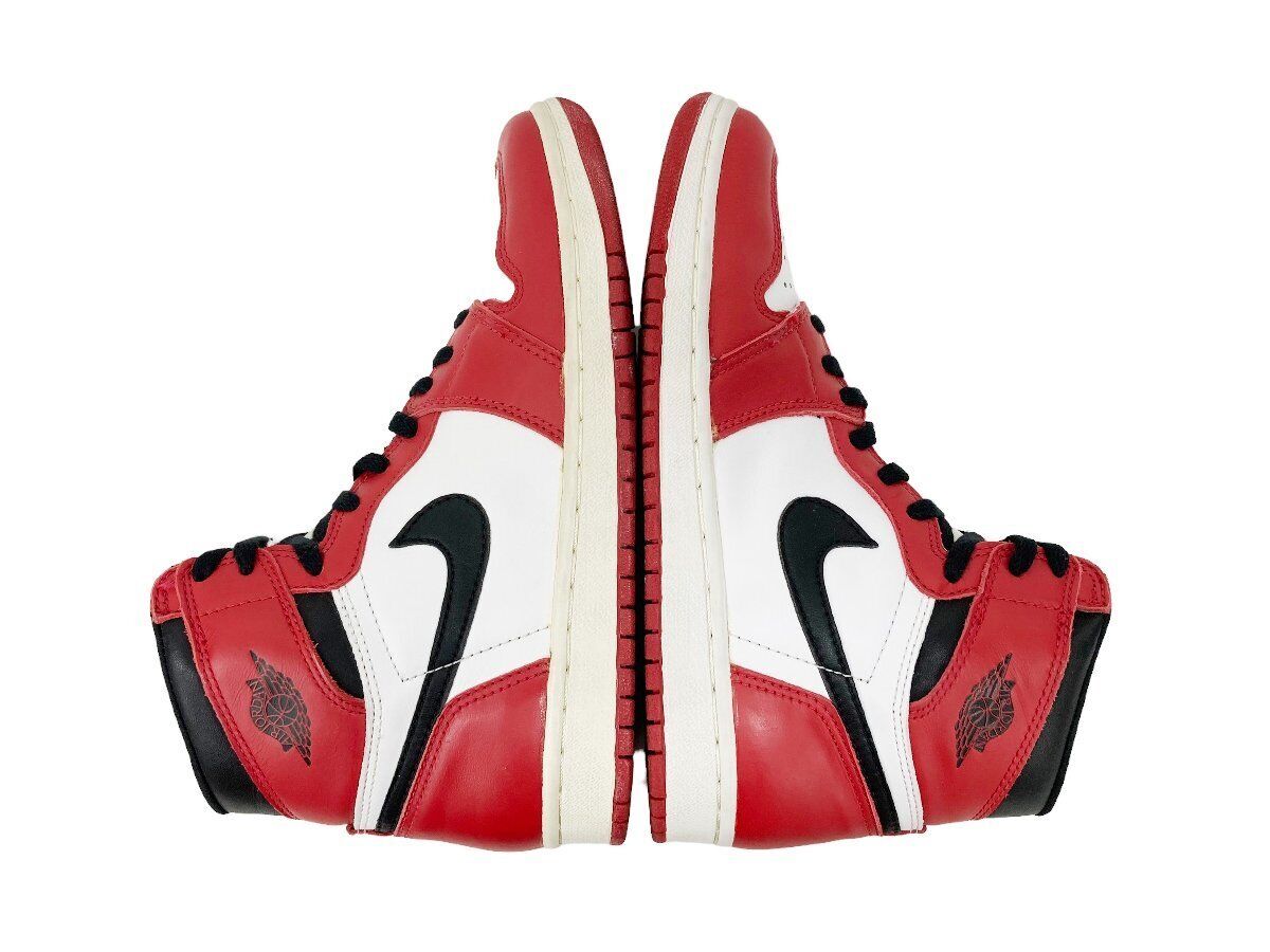 NIKE AIR JORDAN 1 CHICAGO White x Red x Black US8.5 Made in NIKE AIR JORDAN 1 CHICAGO White x Red x Black US8.5 Made in