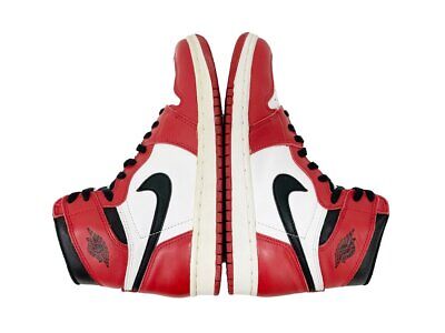 NIKE AIR JORDAN 1 CHICAGO White x Red x Black US8.5 Made in NIKE AIR JORDAN 1 CHICAGO White x Red x Black US8.5 Made in