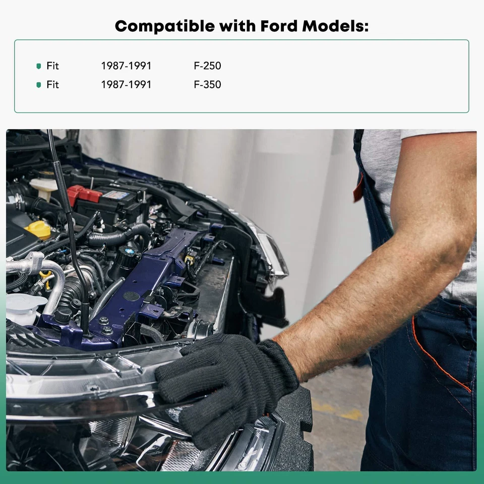 Soporte de radiador de acero para Ford F-250 F-350 1987 1988 1989 1990 1991 F1TZ16138F Foto 2 de 4