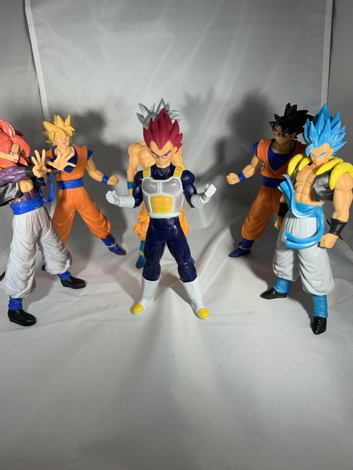 6Pcs/Set 9,5cm Dragon Ball Z Anime Figura Filho Goku Vegeta