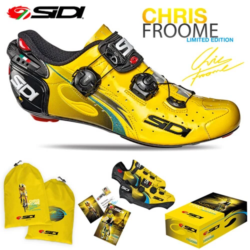New Sidi Wire Carbon Cycling Shoes EU40 42 43 Chris Froome Edtion