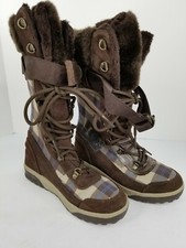 Women's Dc Shoes Dacha Thinsulate Boots, Plaid/brown Shoes, Size 6l -- Read