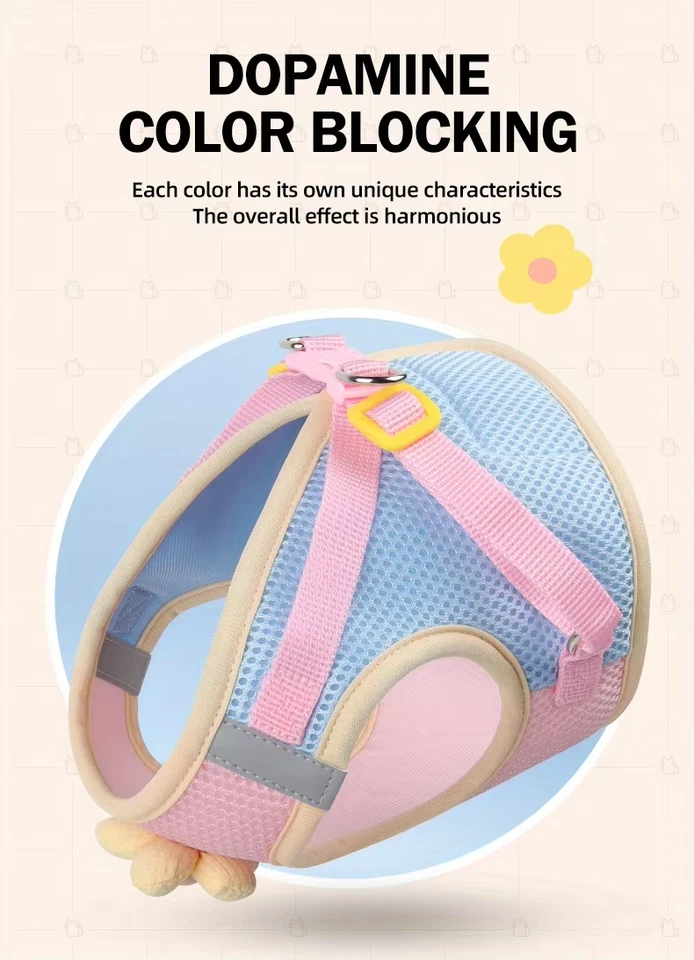 Harness Breathable Mesh Pet Chest Straps for Cats and Puppy - Image 2 of 4