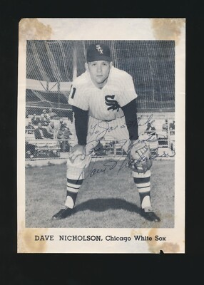 1964 Jay Publishing 5x7 Photo -DAVE NICHOLSON (White Sox) *Autographed* d.2023