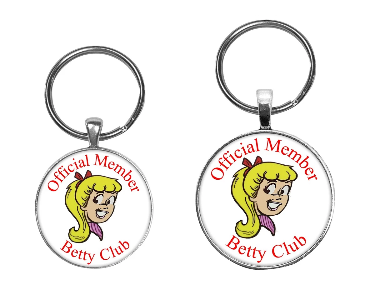 Member Betty Club Key Ring Necklace Cufflinks Earrings Archie