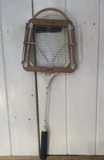 VINTAGE DUNLOP  WOOD & STEEL SQUASH RACKET
