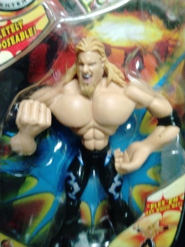WWE CHRIS JERICHO 2003 Flex'ems Wrestling BLACK TIGHTS Jakks Action Figure FOZZY - Picture 17 of 24