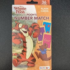 Pooh's Number Match - Flash Cards - Ages 3 - 36 Cards