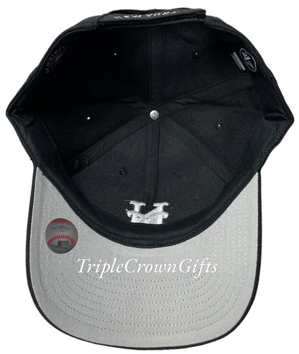 MLB New York Mets ('47 Brand) MVP Hat Adjustable Strap Black - Picture 5 of 5