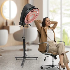 Salon Infared Lamp Hair Hood Dryer Processor Temp Perm Color Heater 6 Modes New